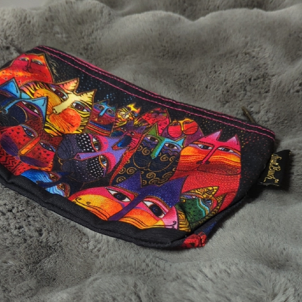 Laurel Burch Multicolor Textile with Black and Gold Accents